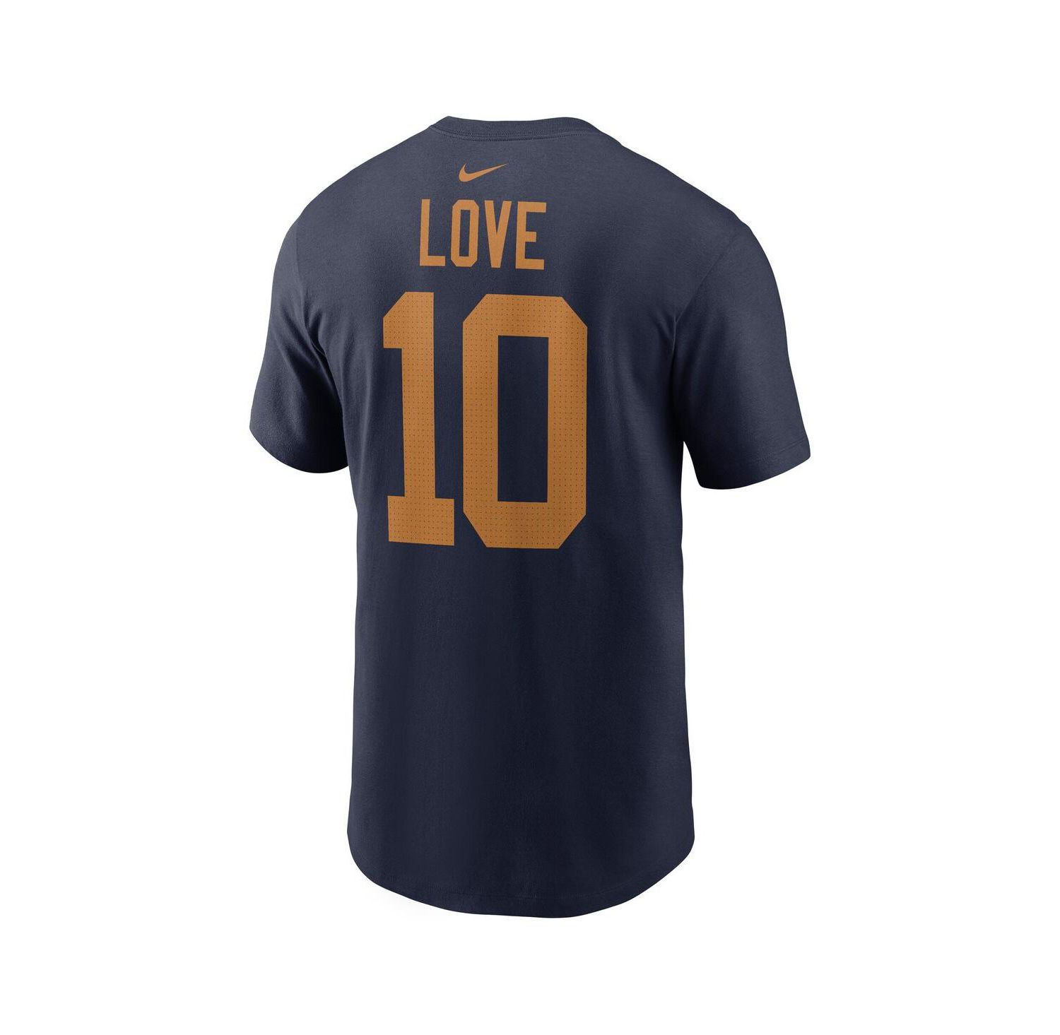Men's Jordan Love Navy Green Bay Packers The 1923 Classic Name & Number T-Shirt