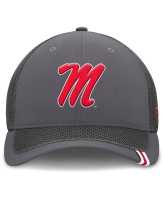 Men's Gray Ole Miss Rebels Clincher Flex Hat