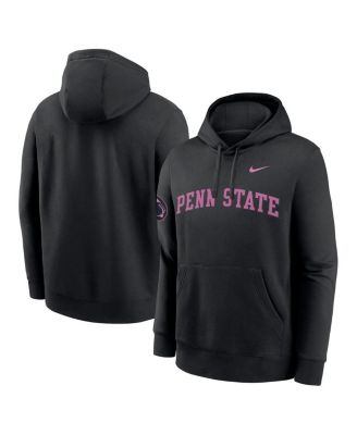 Nike - Men's Black Penn State Nittany Lions 2025 Sideline Club Fleece Pullover Hoodie