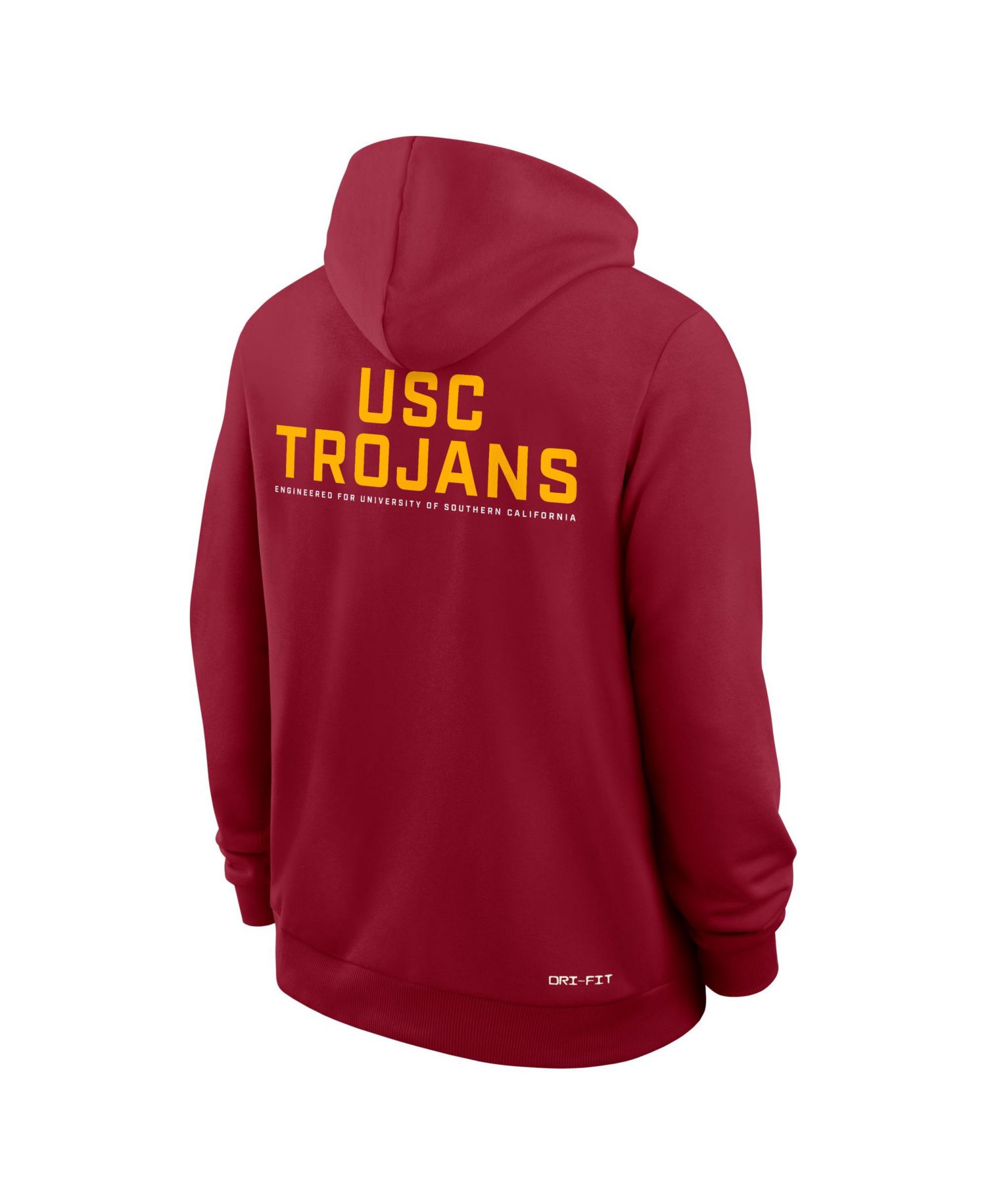 Men's Cardinal USC Trojans 2025 Sideline Standard Issue Dri-FIT Full-Zip Hoodie