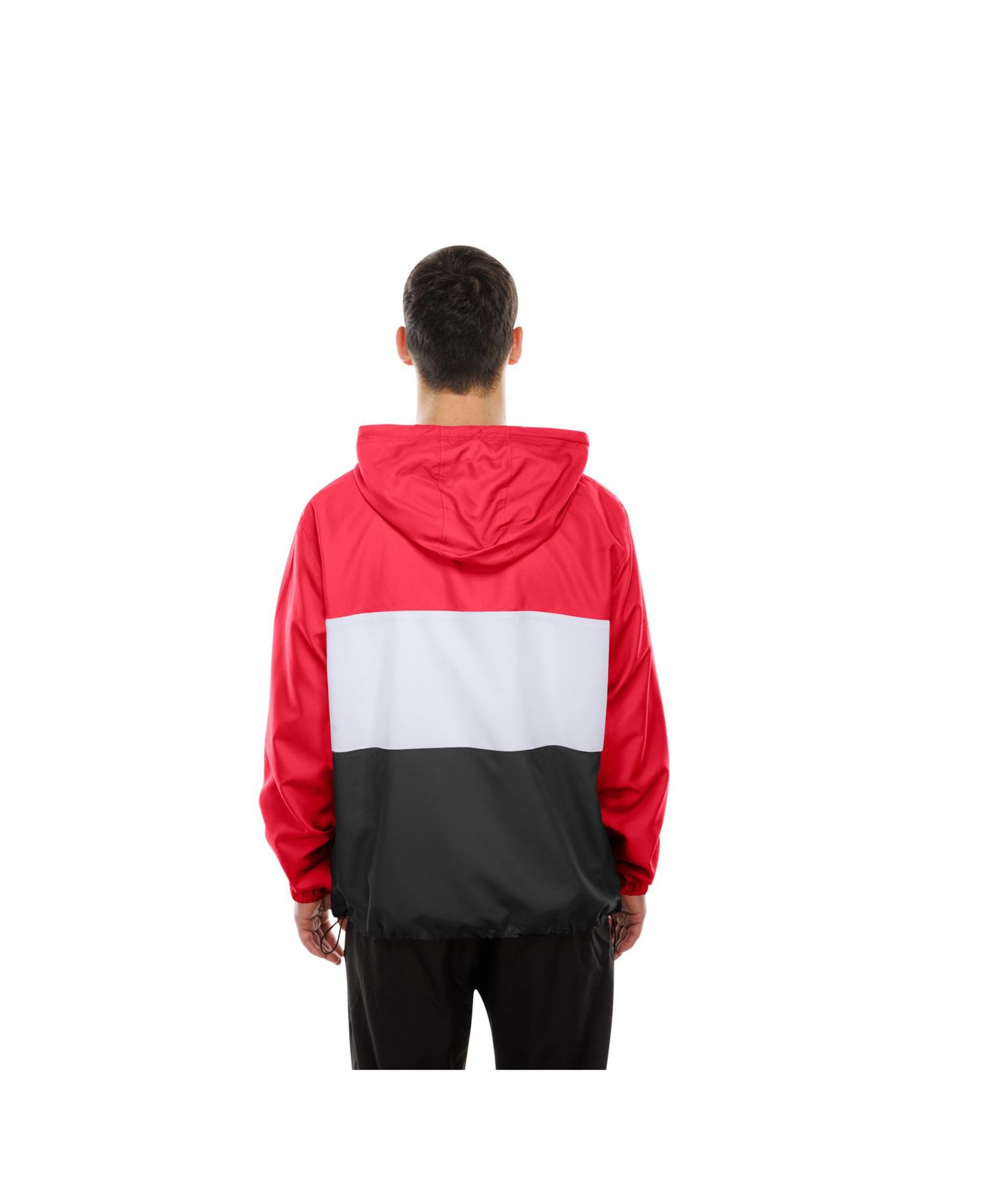 Мужская куртка New Era Red Kansas City Chiefs Ripstop Quarter-Zip Hooded Windbreaker — фото 5