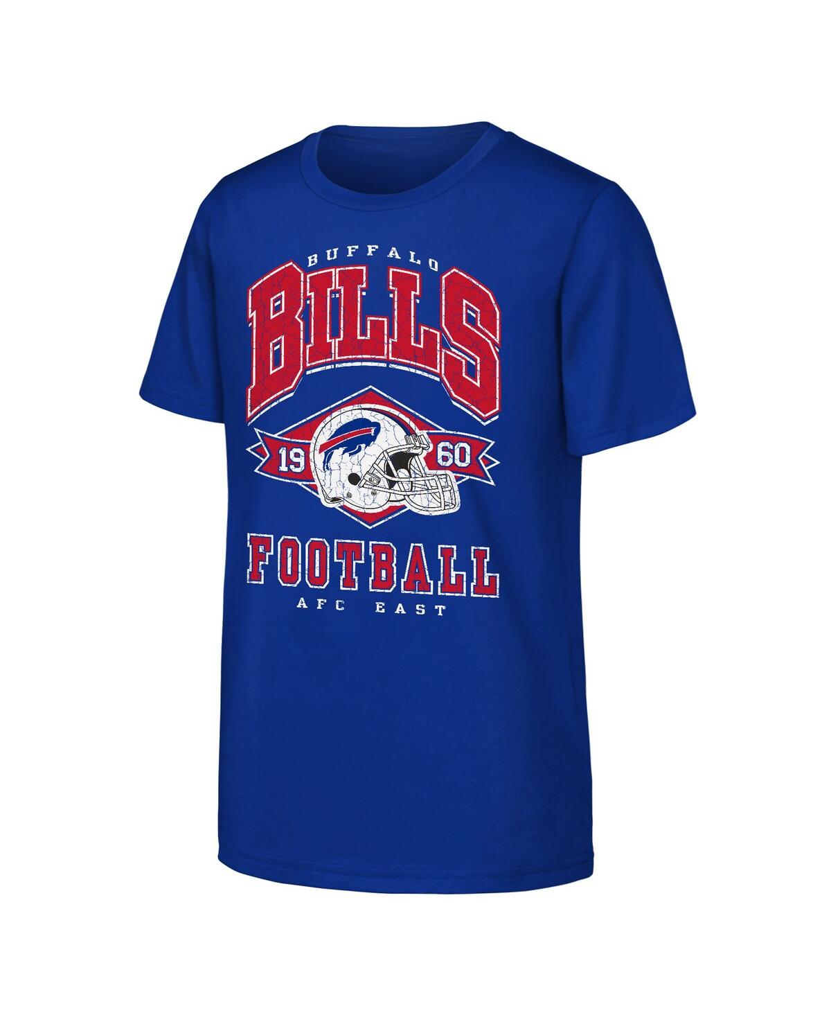 Outerstuff Big Boys And Girls Royal Buffalo Bills Kick Off T-shirt In Blue