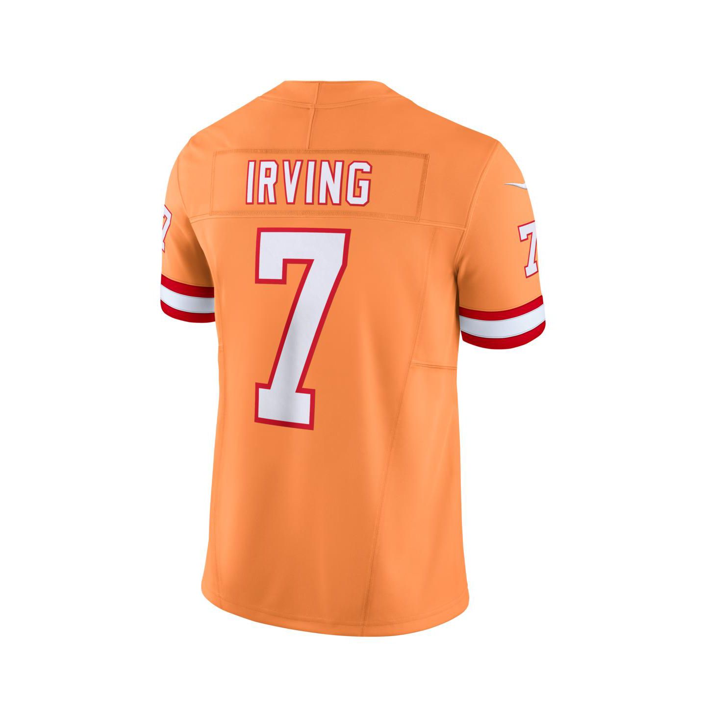 Мужской топ Nike Bucky Irving Orange Tampa Bay Buccaneers Alternate 2 Throwback Vapor F.U.S.E. Limited Jersey — фото 3