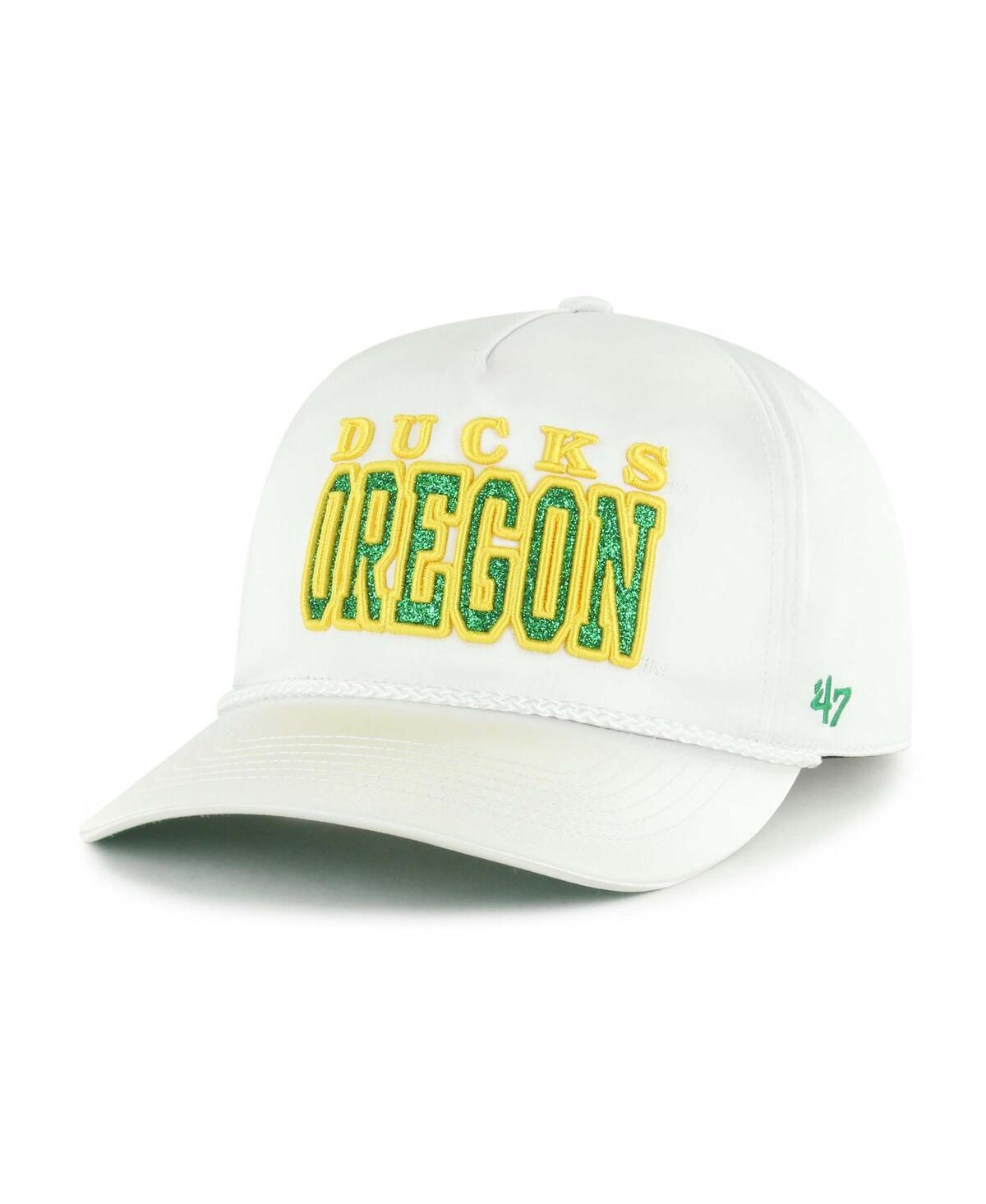 47 Brand Women's White Oregon Ducks Outspoken Hitch Adjustable Hat In White