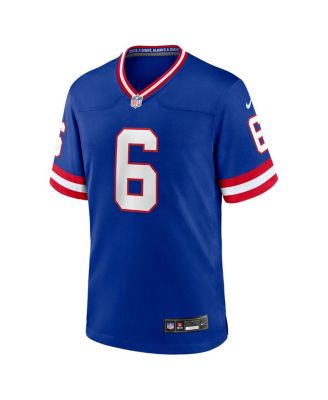 Men's Jaxson Dart Royal New York Giants Alternate 2 Classic Game Jersey