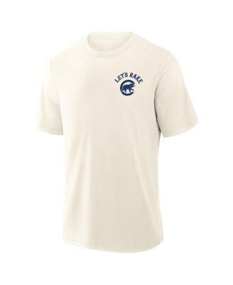 Men's Cream Chicago Cubs Nostalgia Stadium Slub T-Shirt