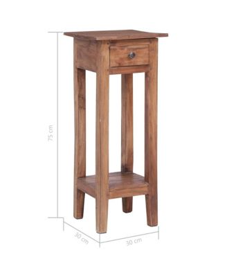 Plant Stand Solid Mahogany Wood, 11.8" x 11.8" x 29.5"