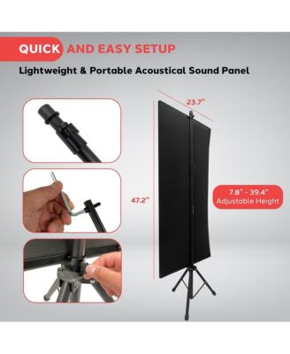 – Acoustic Isolation Absorber Shield with Adjustable Stand