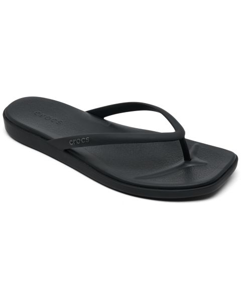 Женские сандалии Crocs Miami Flip-Flop, цвет: Чёрный