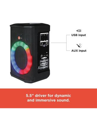 4001969 18W Compact PA Party Speaker with 5.5" Driver and LED Lights