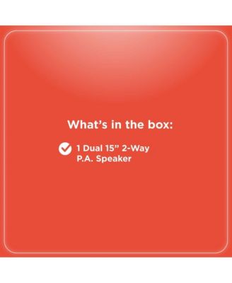 450W Party Tower PA Speaker With Dual 15" Woofers, LED Lights, Bluetooth And FM Radio, Powerful Sound System For Home, Events, And Parties