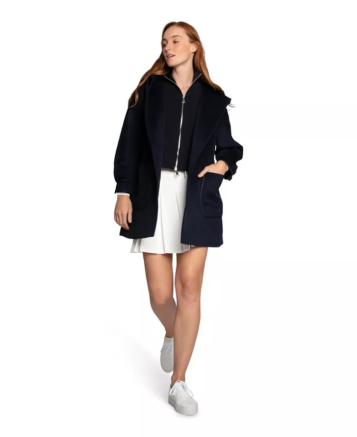 Women's Next To You Hooded Wool Blend Coat - thumbnail 4