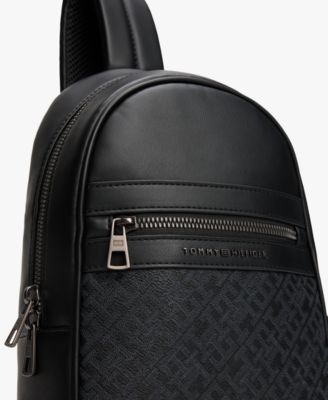 Men's Monogram Zipper Sling Bag