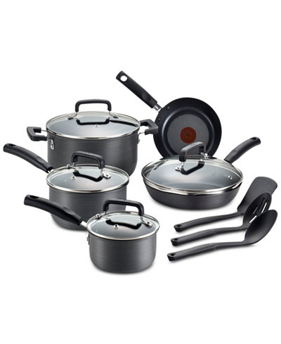 T-Fal Hard-Anodized 12-Pc. Cookware Set