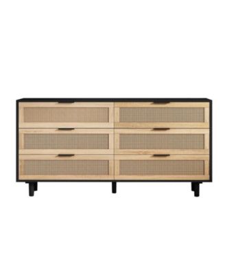Rattan Storage Cabinet with 6-Drawers