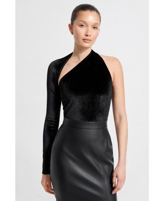Women's Manhattan Velvet One Shoulder Top