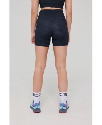 Infinite High Waisted Shorts - Black Tiger