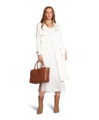 Women's Love Language Satin Trench