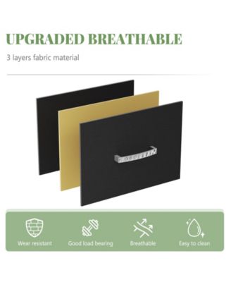 Dresser TV Stand, Entertainment Center with 5 Fabric Drawers, Media Console Table for TV with Open Storage Shelf Dresser for Bedroom/Living Room/Hallway