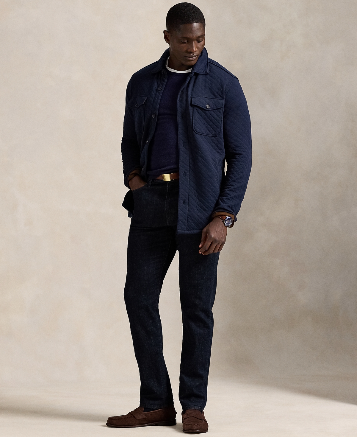 Polo Ralph Lauren Men's Big & Tall Quilted Shirt Jacket