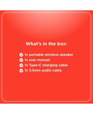 10W Mini Bluetooth Portable Speaker IPX5 Splashproof With FM Radio Black and Green