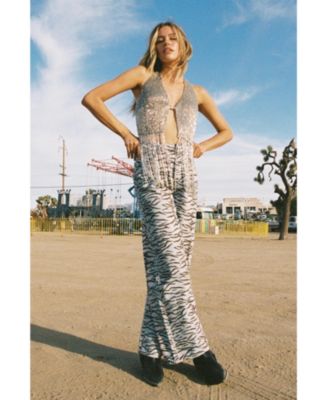 Women's Bugle Bead Tassel Waistcoat