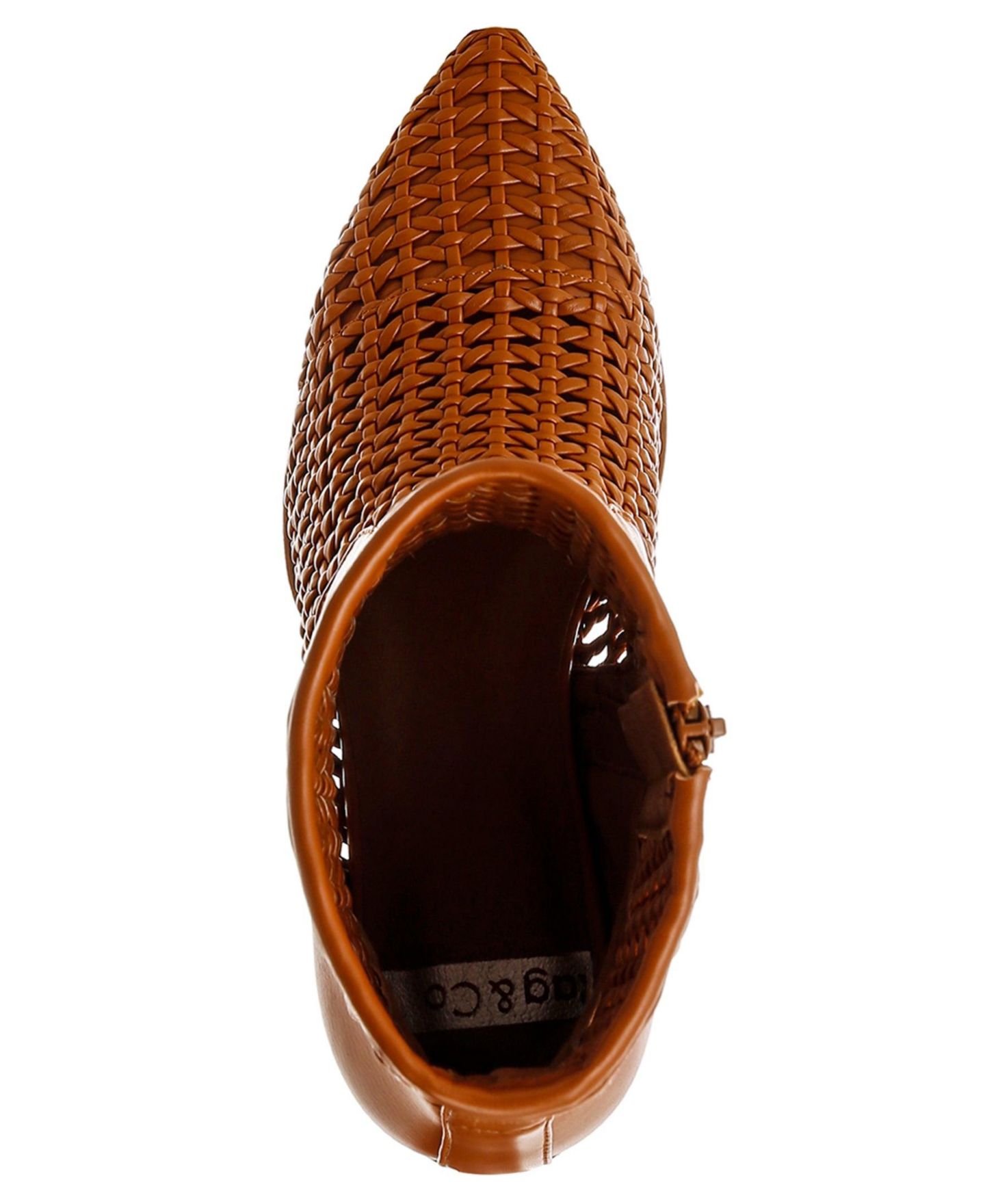Женские ботинки Rag & Co Artisole Woven Pleather Block, цвет: Бежевый / Хаки — фото 5
