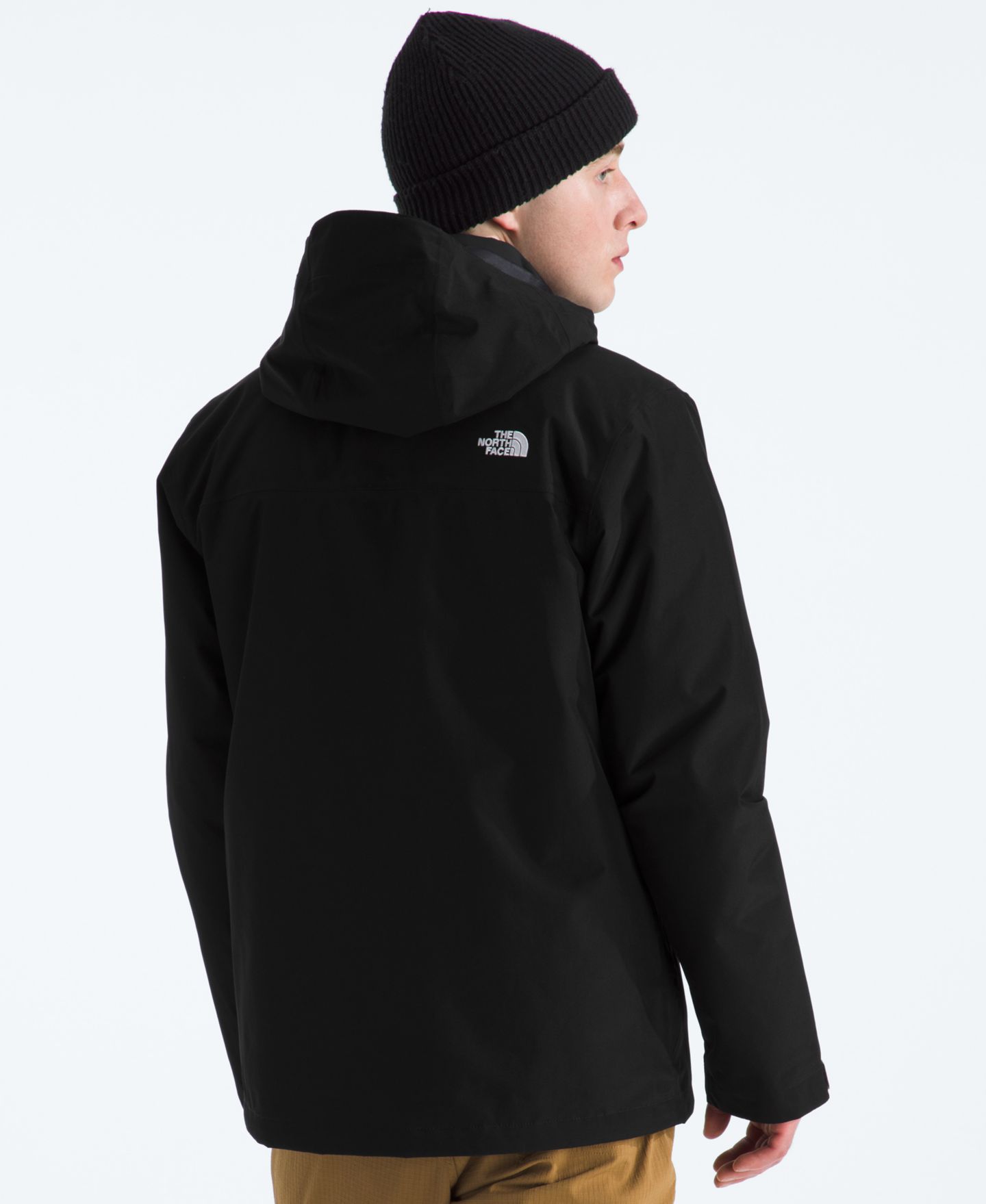Мужская куртка The North Face Carto Mono Triclimate Hooded, цвет: Чёрный — фото 6