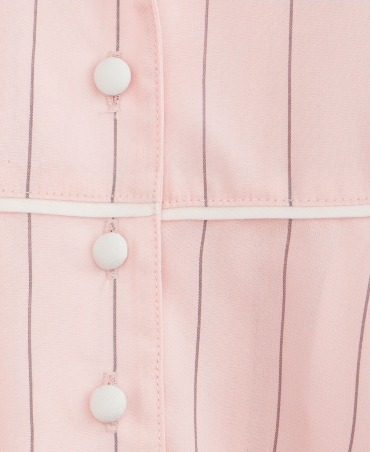 State Of Day Women's 2-piece Stripe Long-sleeve Top And Shorts Pajama Set, Macy's Exclusive In Pink