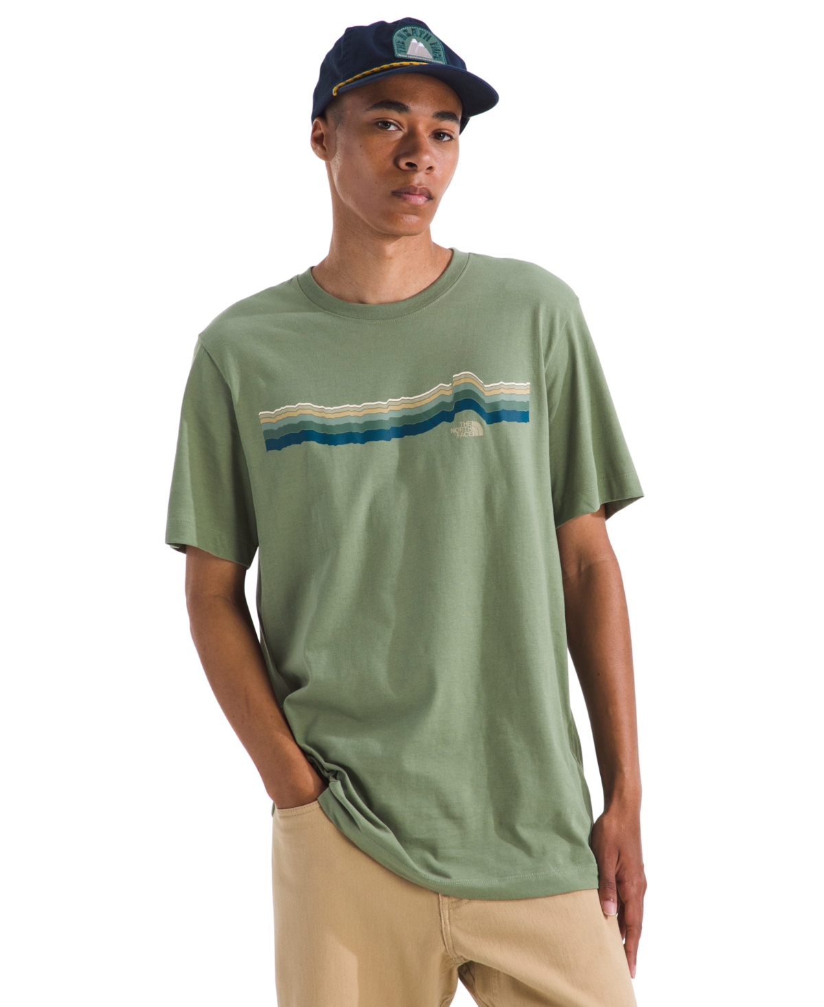 The North Face Men's Evolution Tequila Sunrise Short Sleeve Graphic T-Shirt - Bark Mist