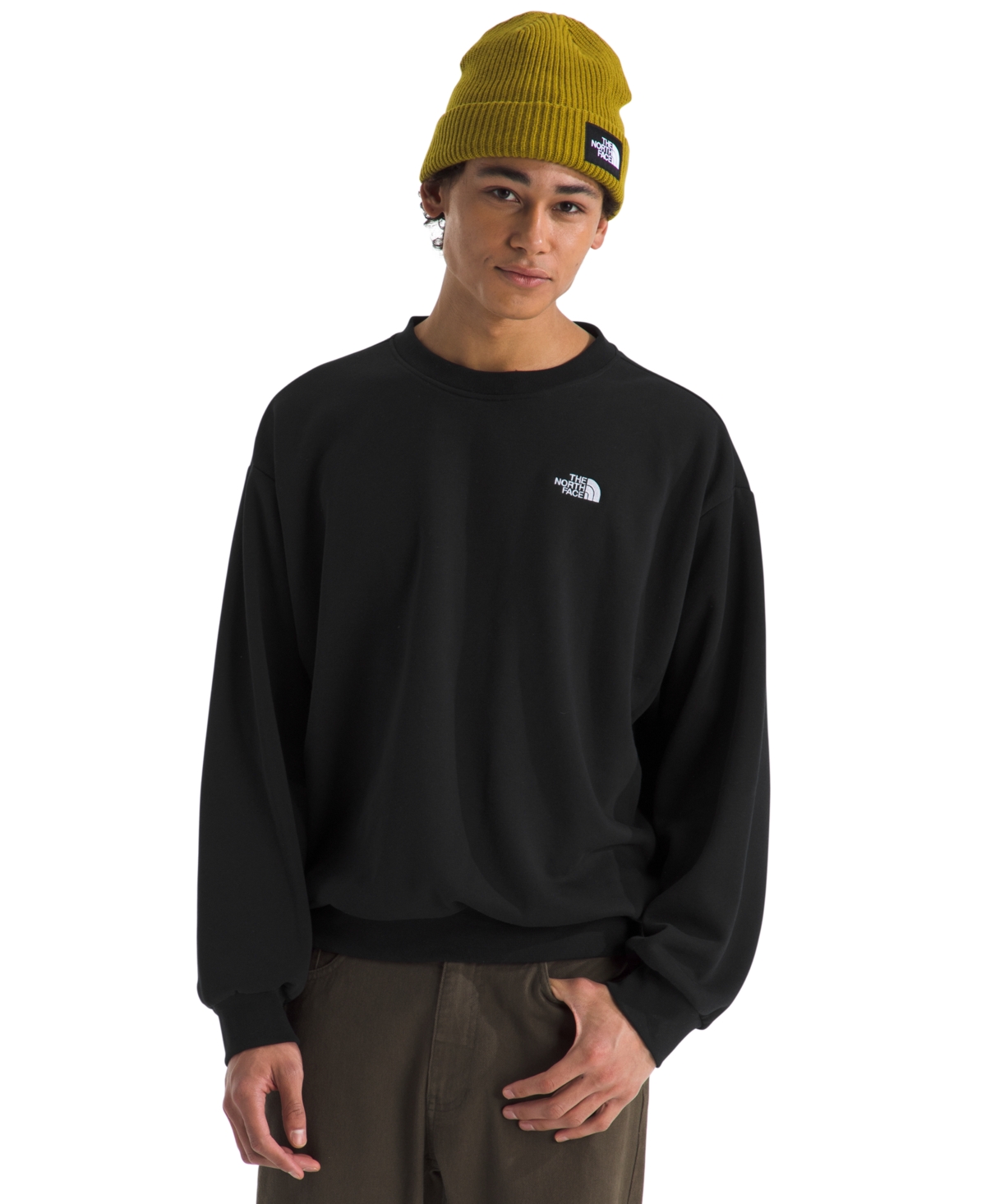 The North Face Evolution Regular Fit Crewneck Sweatshirt In Black