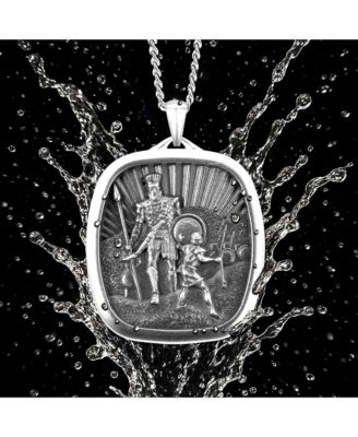 Men's Necklace The David & Goliath Pendant - Silver