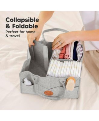 Original Baby Diaper Caddy Organizer, Large Storage Caddy Organizer for Nursery, Changing Table