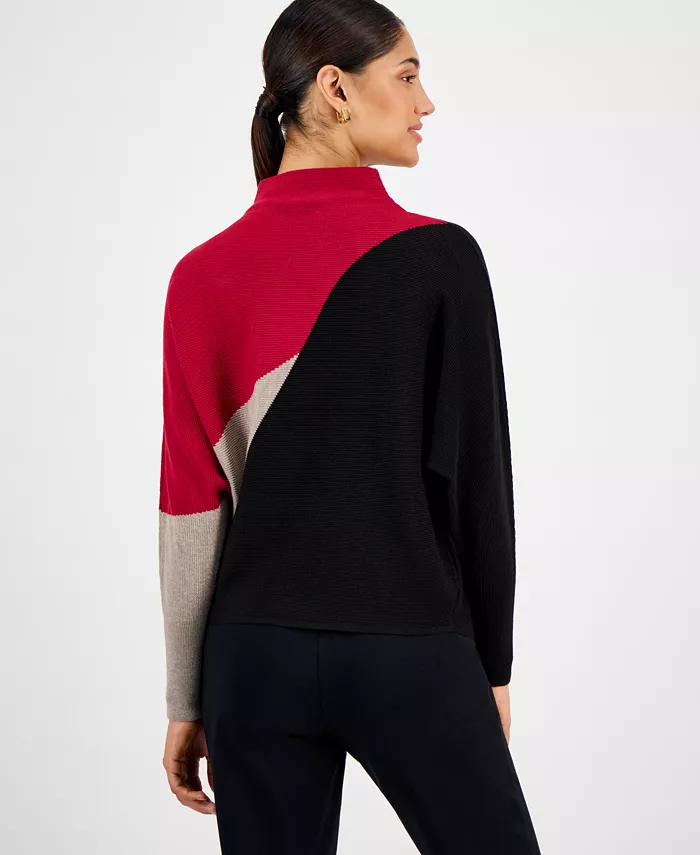 Women's Funnel-Neck Dolman-Sleeve Sweater - thumbnail 6