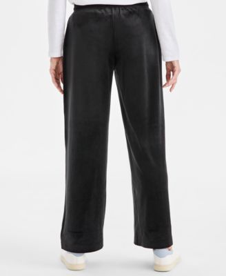 Women's Wide-Leg Velour Lounge Pants, Macy's Exclusive