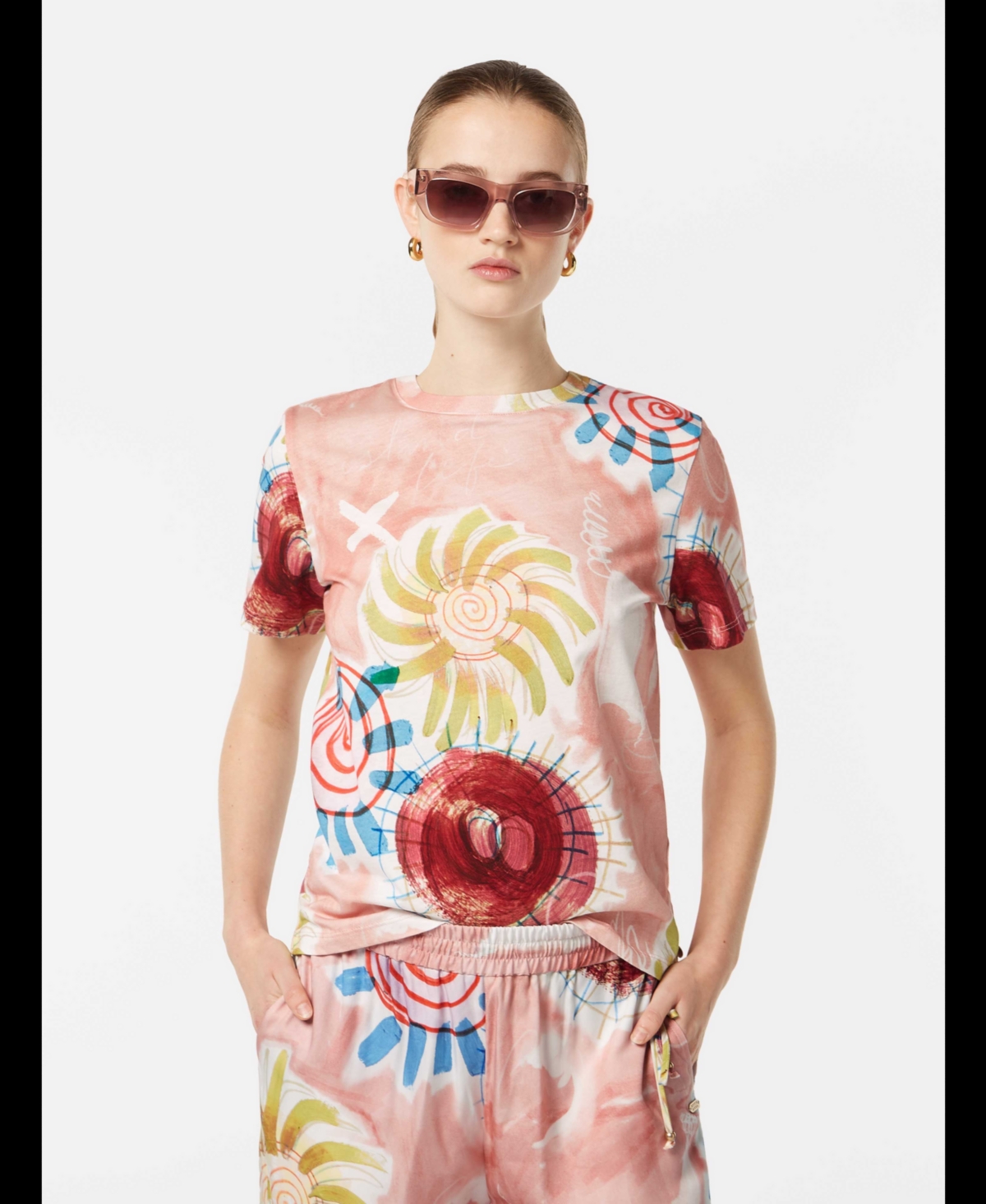 Scotch & Soda Women's and All over printed regular fit T-shirt