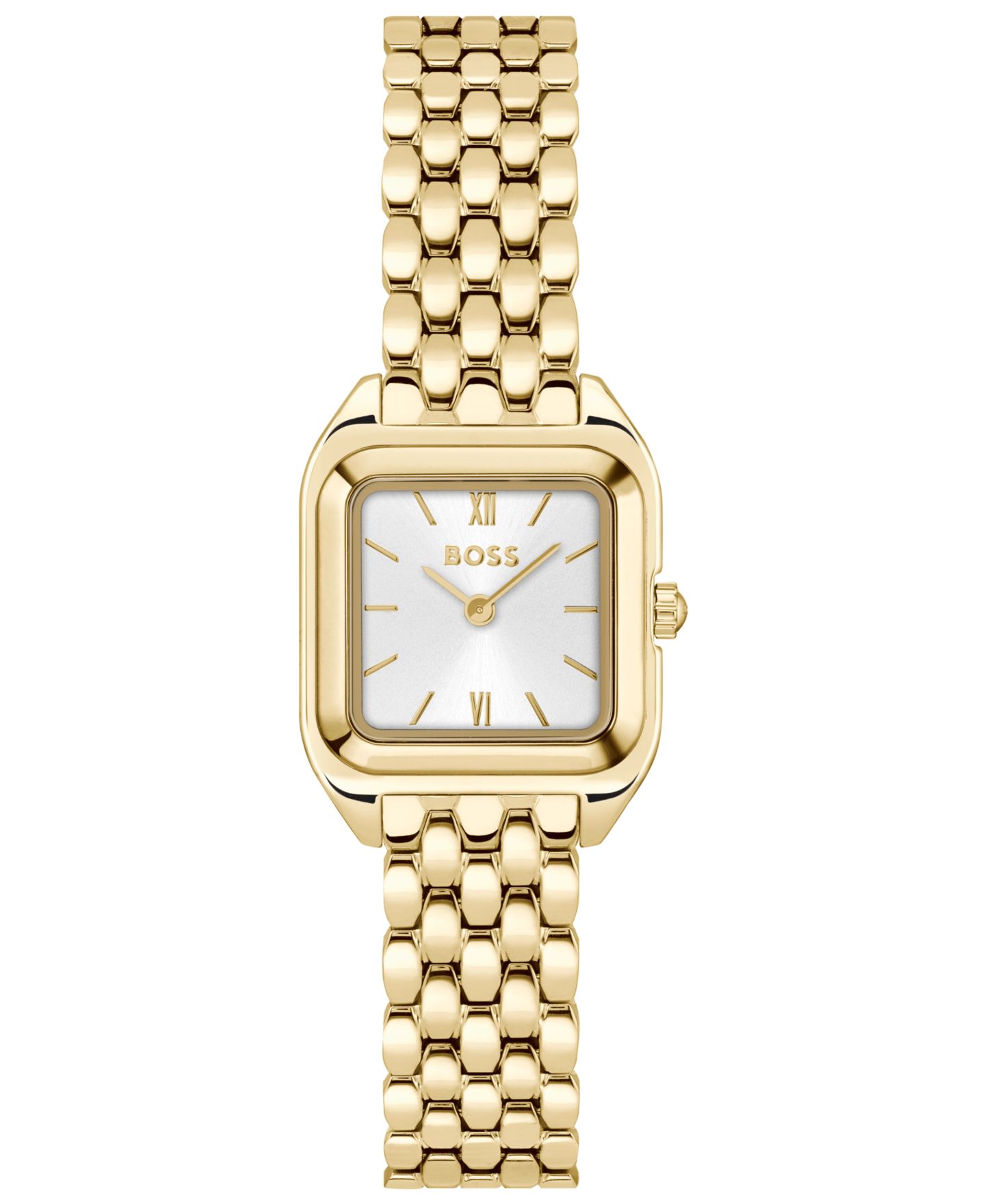 Женские часы Hugo Boss Mae Petite Quartz Basic Mini Ionic Plated Thin Gold Steel Watch, 22mm — фото 1