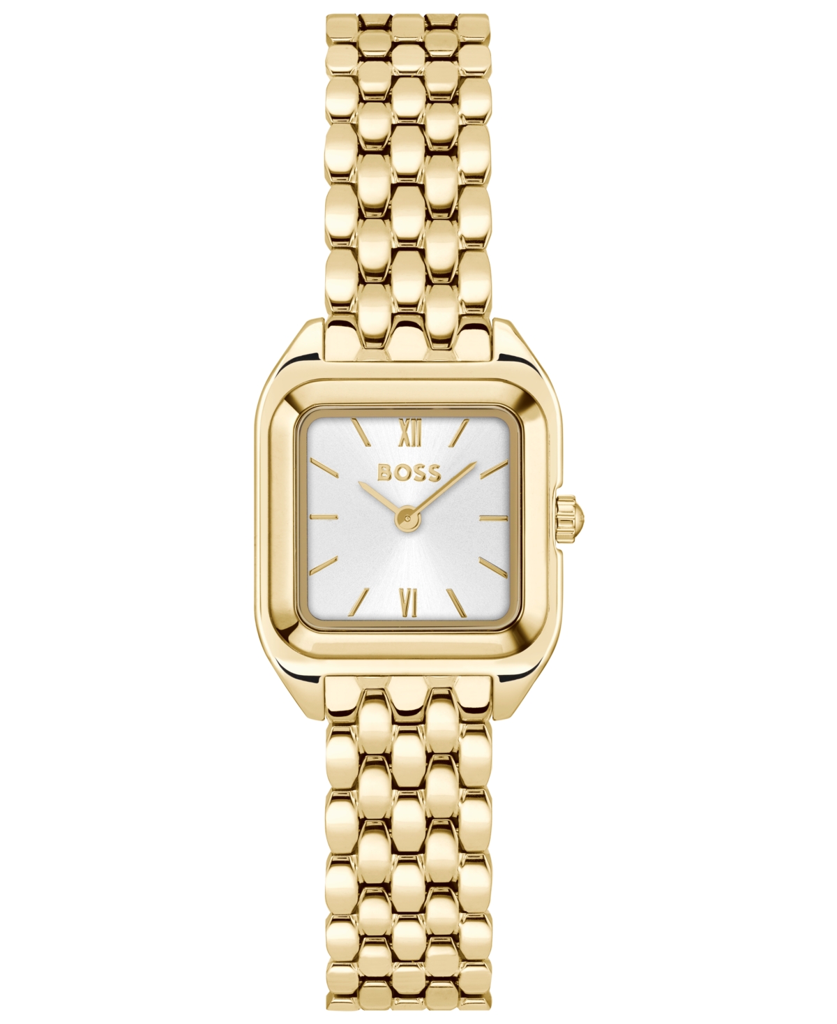 Hugo Boss Women's Mae Petite Quartz Basic Mini Ionic Plated Thin Gold Steel Watch