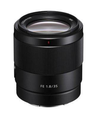 FE 35mm f/1.8 Lens for Sony E, Bundle with Flashpoint Zoom Li-on X R2 TTL Flash, 55mm Filter Kit, Cleaning Kit