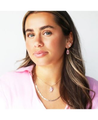 Mother of Pearl Bar Necklace 14K Gold 20 inches