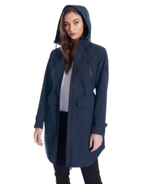 Женские куртки Alpine North Women's Kusawa | Mid-length Hooded Drawstring-waist Raincoat