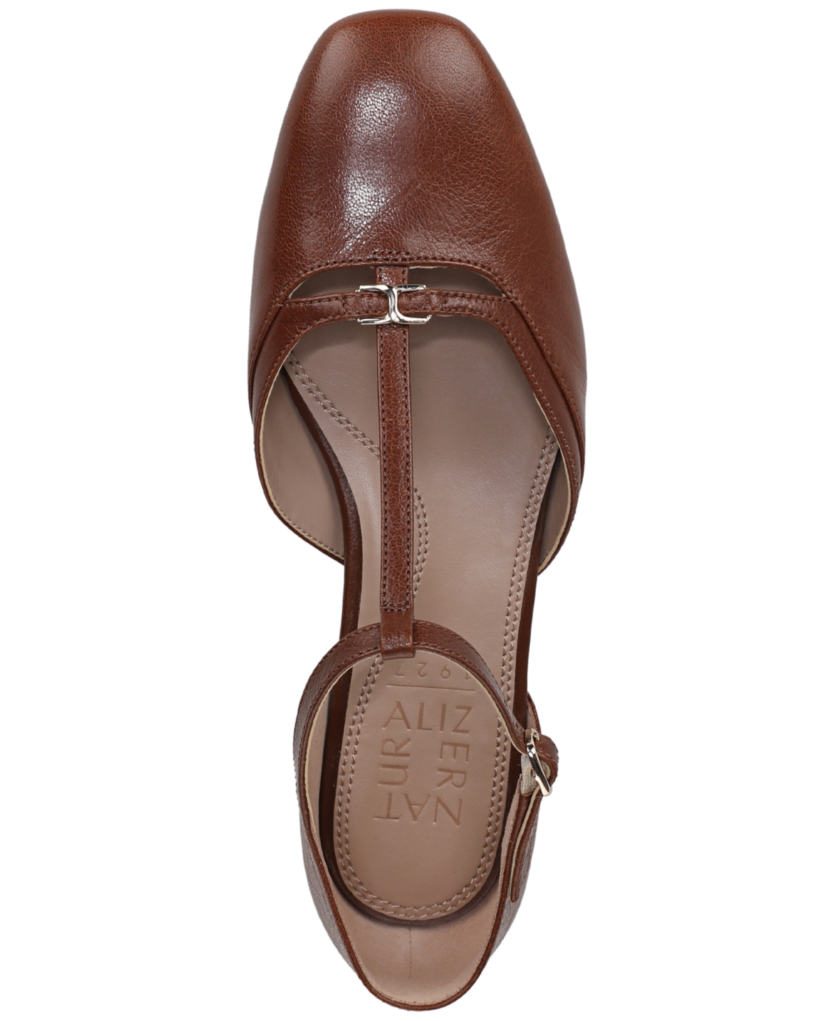 Naturalizer Women's Caresse Mary Jane T-strap Flats In Brown