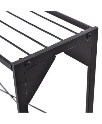 3 Tier Shelf Flower Plant Display Stand Rack Large Modern Black Metal Heavy Duty