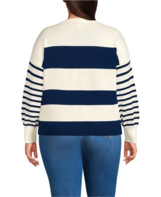 Plus Size Drifter Jersey Crewneck Sweater