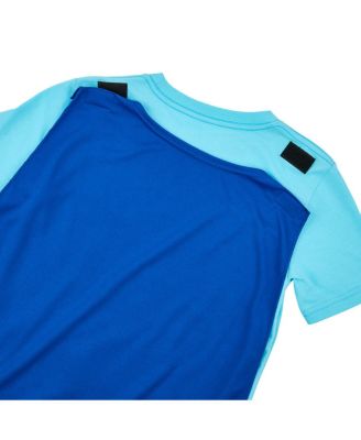 Big Boys Bone and Belt Print Blue Crew Neck Short Sleev Cape Tee-14