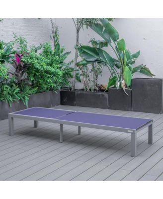 Marlin Patio Chaise Lounge Chair With Grey Aluminum Frame
