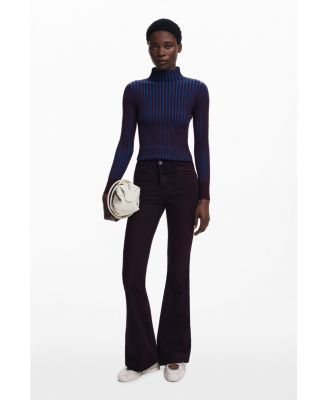 Women's Fitted ribbed sweater