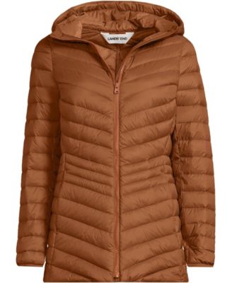 Women's Wanderweight Packable Down Hooded Long Jacket