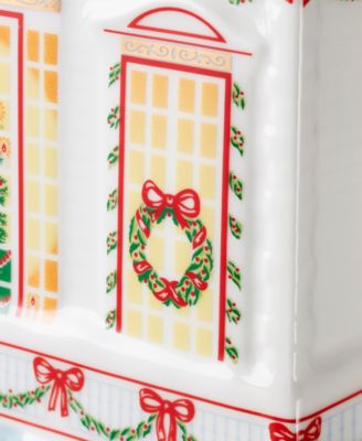 Village Christmas Cookie Jar