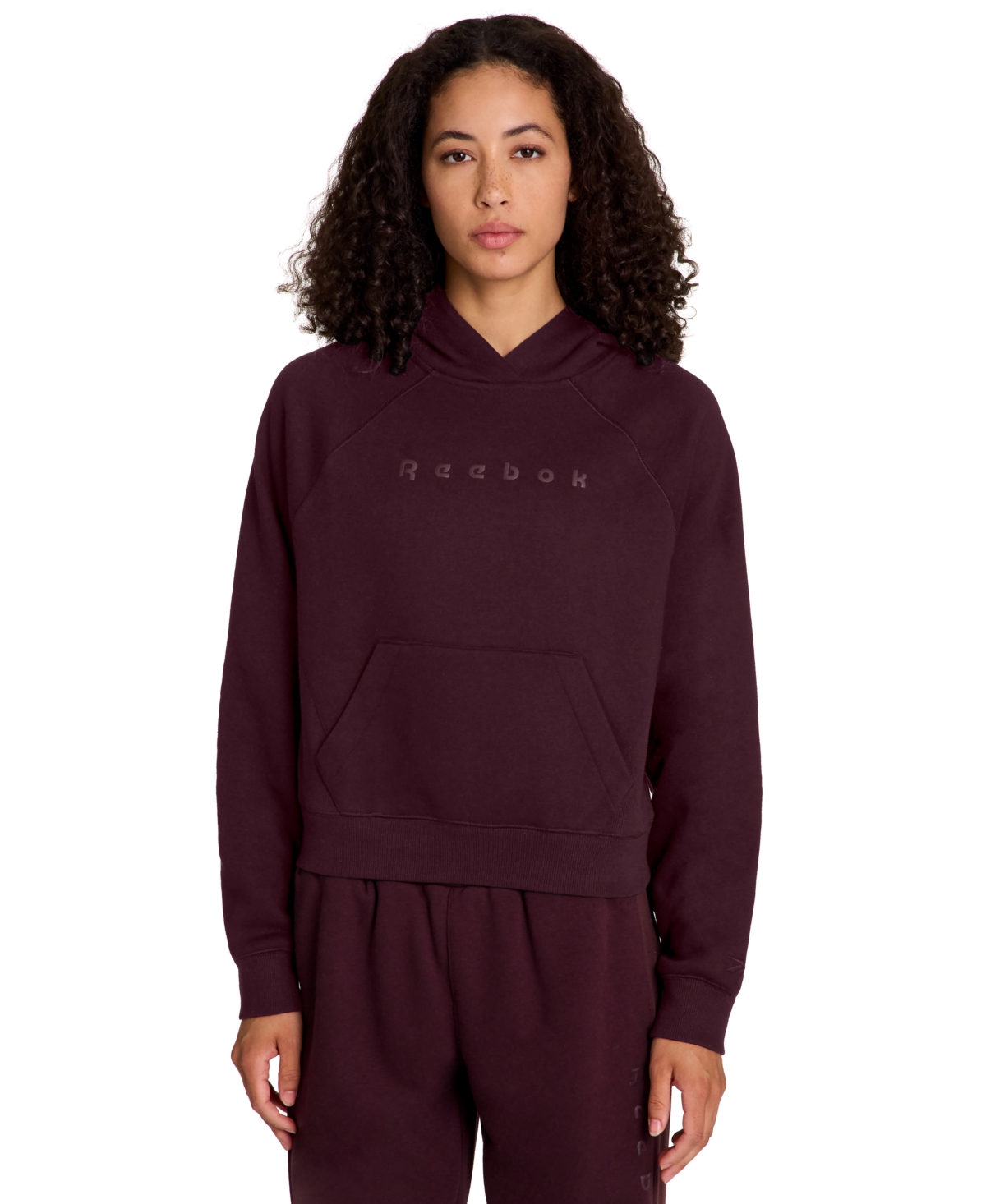 Reebok Women's Kangaroo Pocket Hoodie In Brown